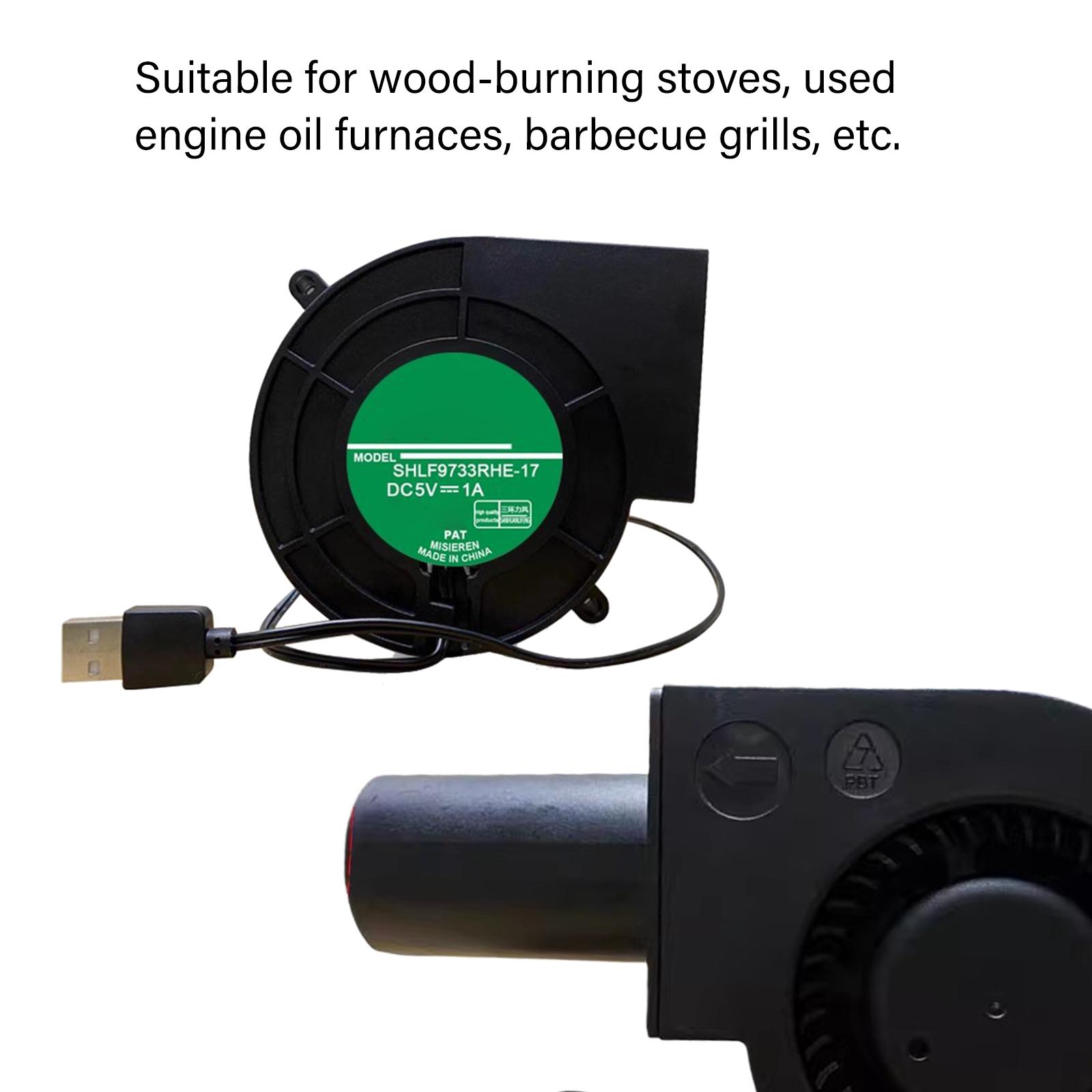 4000RPM Strong Airflows Blower USB 5V Power Camping Gear Metalworking Projects Flame Control Blower Fan