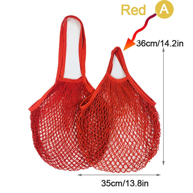 Reusable Grocery Produce Bags Cotton Mesh String Net Tote Bag Fruit Vegetable