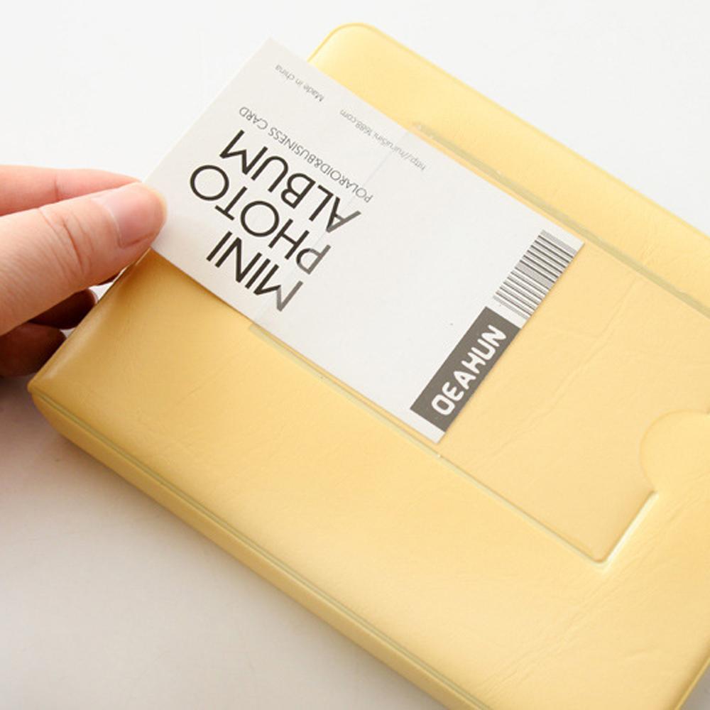 Candy Colors 3inch 64Pockets Card Holder Mini Photo Album Photo Album Picture Case Binders Albums