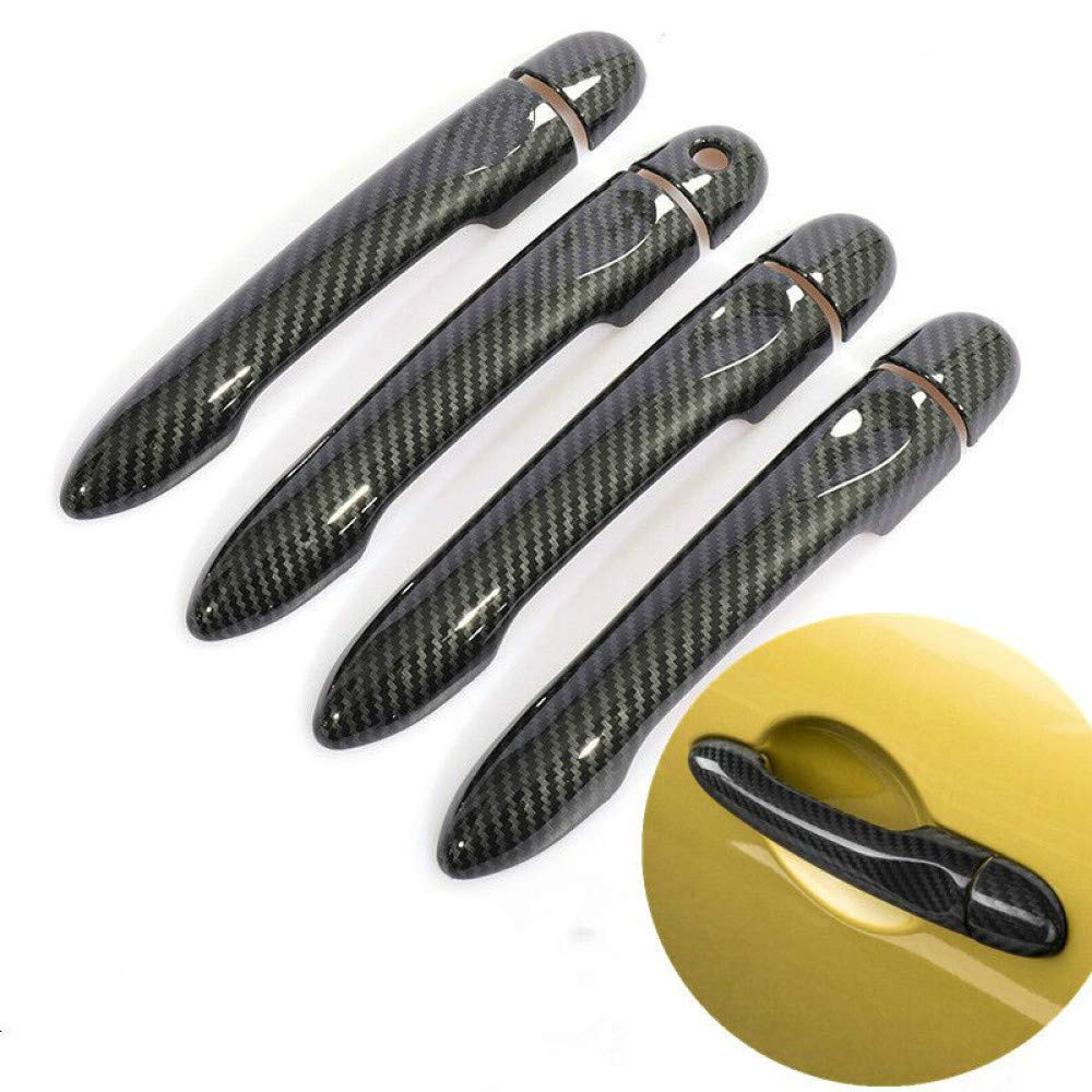 SENLINSQ Smart For 453 2014 2015 2016 2017 2018 2019, Carbon Fiber Car Door Handle Cover Trim Styling Accessories