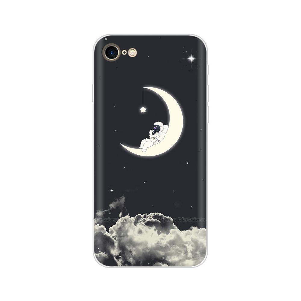 For iPhone SE 2020 Case Soft Clear TPU Painted Back Cover For iPhone SE Silicone Bumper Phone Cases For iPhoneSE Fundas Coque