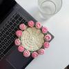 Rose Bouquet Crochet Coaster Kits Flower Coaster Crochet Starter Kits DIY Crochet Kits for Home Decoration