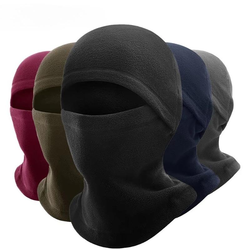 Winter Plush Thickened for Keep Warmth No Eaves Hat Women Windproof and Cold Proof Full Face One-Piece Cycling Pullover Hat
