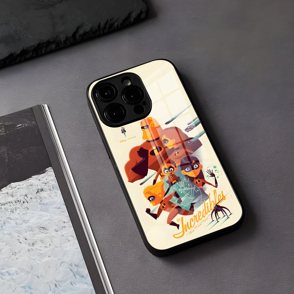 Anime Movie In-Incredibles Phone Case For IPhone 17 Air 16 E Pro Max 15 14 13 Mini 12 Pro 11 Max Plus Black Glass Cover