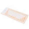 Silicone Keyboard Fully Sealed Design Lightweight Portable Silent Soft Comfortable USB Wired Silicone Keyboard for PC