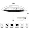 Folding UV Folding Manual Opening and Folding UV Heat UV 6 Easy To Color Umbrella, Parasol, 100% Protection, Sunshade, Umbrella, Lightweight, Closing,