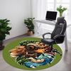 1pc Lion Head Chair Carpet for Office Non-Slip Mat for Office - Decorative Floor Mat  Yy251030190