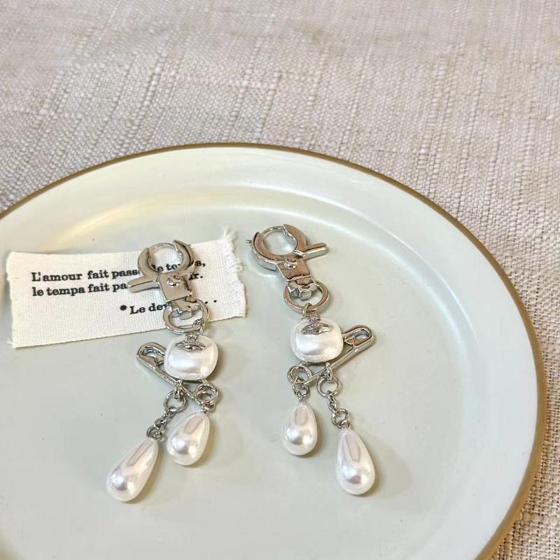 

Милая крутая девушка жемчужная брошь Сатурн ожерелье серьги женский нишевый дизайн панк стиль цепочка для свитера ушные украшения аксессуары подарки