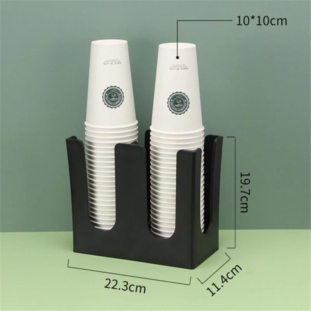 

Пластиковый одноразовый держатель для стаканов 2/4 ячейки Стойка для бумажных стаканов на прилавок для кофейни, молочного чая, бара Two Grids