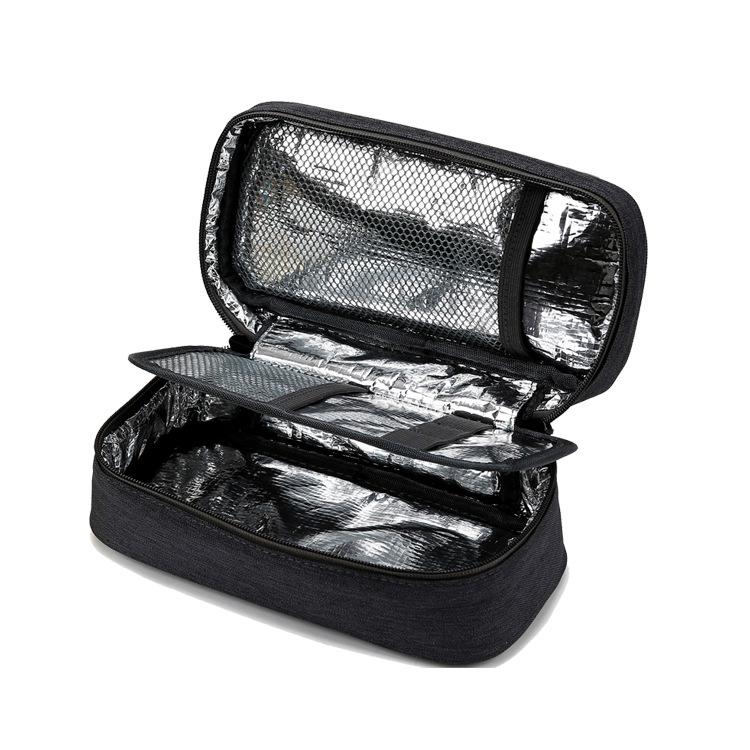 Portable Insulin Cooler Bag with Ice Pack - Compact Insulated Medicine Preservation Set