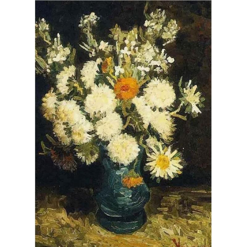 Impressionist Vincent Van Gogh Bouquet of Sunflowers In a Vase Poster Canvas Paintings Abstract Roses Wall Art Decoration Room At Home