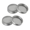 4pcs Sprout Mesh Cover 70mm Stainless Steel Strainer Sprouting Cover Lid For Jar Sprout Kitchen Tools Kitchen Accessories