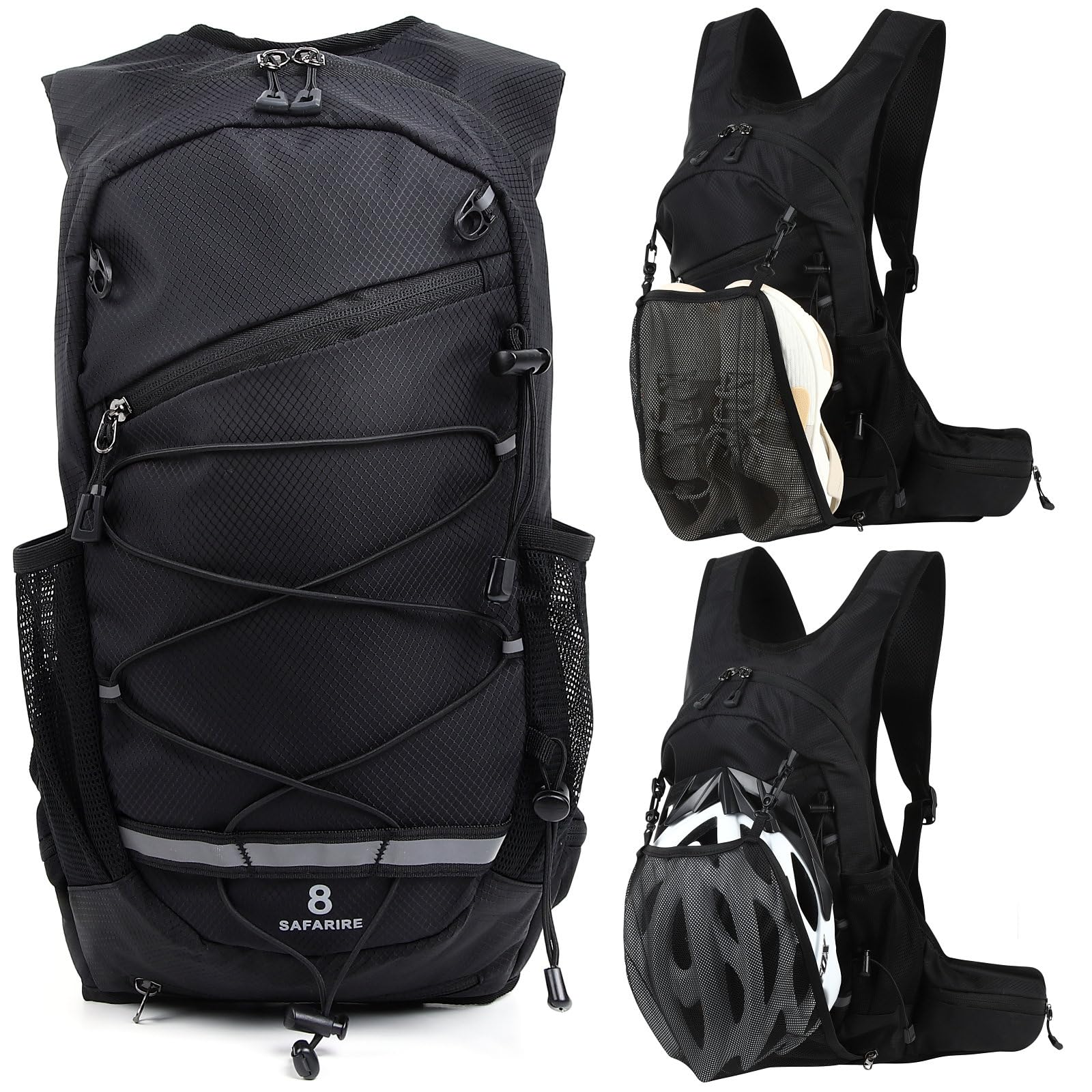 

Safarire Running Backpack [Recommended by Hakone Ekiden Runners] Hydration Bag Cycling Trail Running Backpack Bicycle Lightweight No Shaking Trail