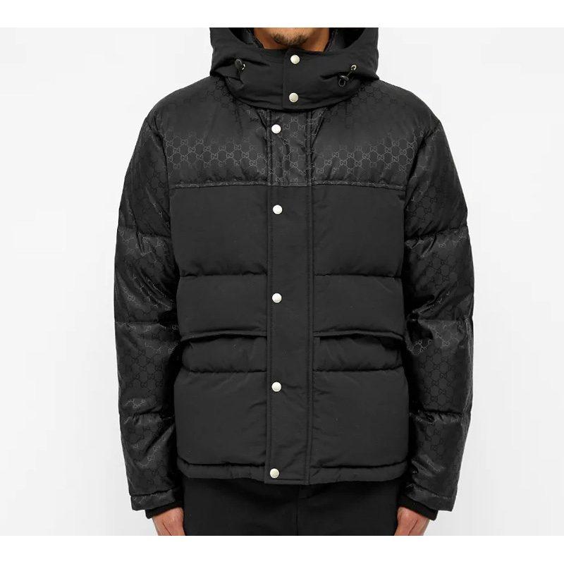 Gucci Down Jackets Men's Black Hooded Moderate Other 553281-Z4218-1000