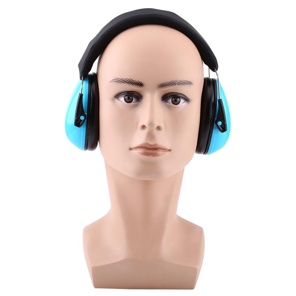 Noise Reduction Earmuffs Protect Kids Sound Hearing Ear Defenders (Blue)