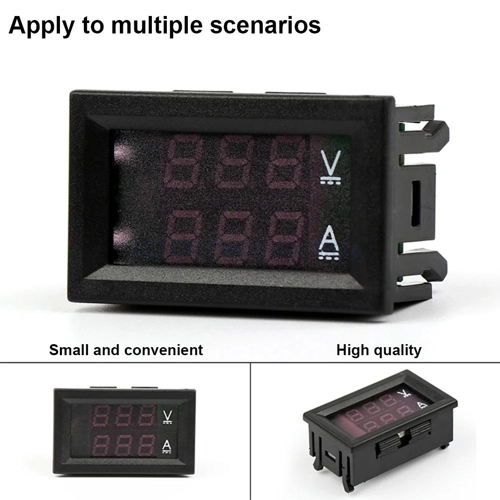 Digitales Voltmeter DC0-100V 10A 50A 100A Voltmeter Amperemeter Spannungsstrommesser LED-Anzeige Elektromobil Motorrad Auto