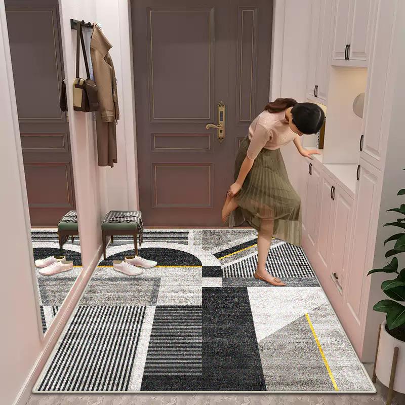 Modern Customizable Flannel Carpet Living Room Home Decoration Luxury Nordic Home Mat Bedside Washable Bedroom Mat Non-slip