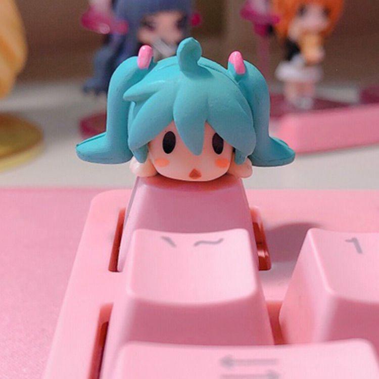 

Розовая 3D-клавиша ESC Hatsune Miku - Креативный аниме-аксессуар для механической клавиатуры