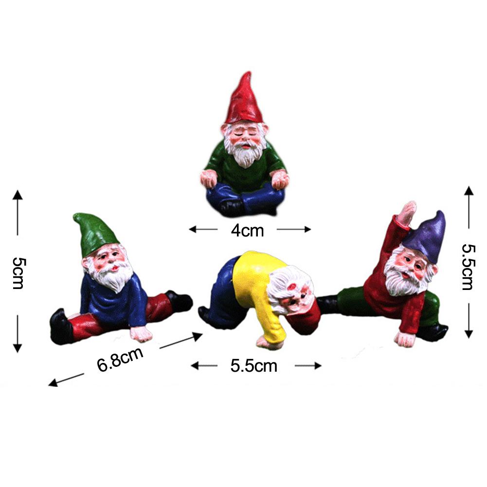 Cheerful Home Accessory Garden Gnome Resin Ornaments
