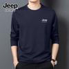 JEEP SPIRIT Herr T-shirt med lång ärm i tung bomull