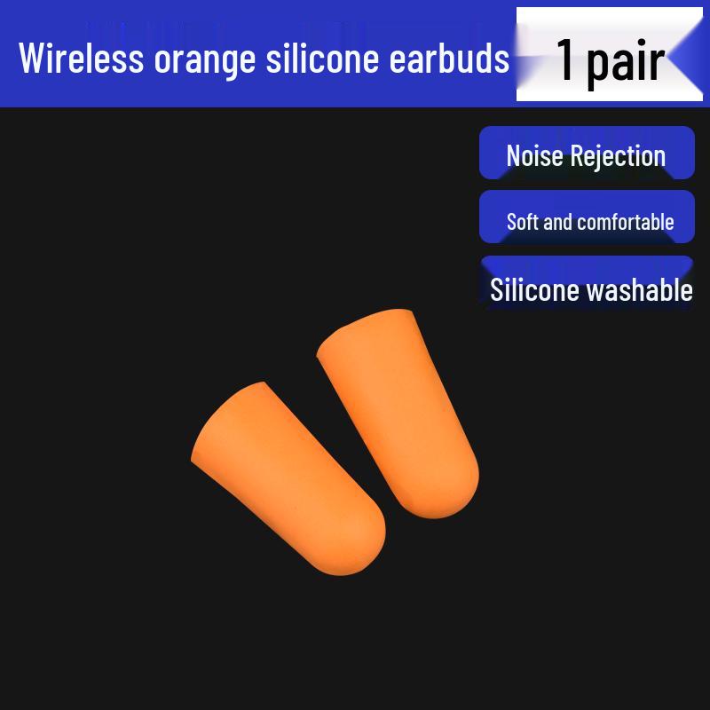 Silicone Noise-Canceling Earplugs for Industrial, Mechanical Workshops, Studying, and Sleep