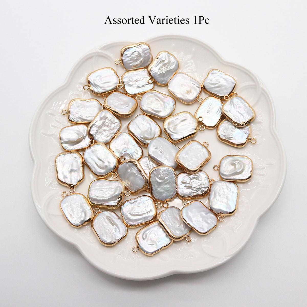 

1 шт. кулон из искусственного жемчуга, нерегулярные квадратные подвески ручной работы для DIY женщин мужчин ожерелье браслет браслет ювелирные изделия аксессуары для рукоделия 16 × 22 см 1Pc/16×22mm белый