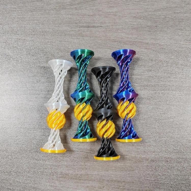 3D Print Spirals Toy Passthrough Pyramid Toy For Stress Relieving And Concentration Improvement for Office and Classroom