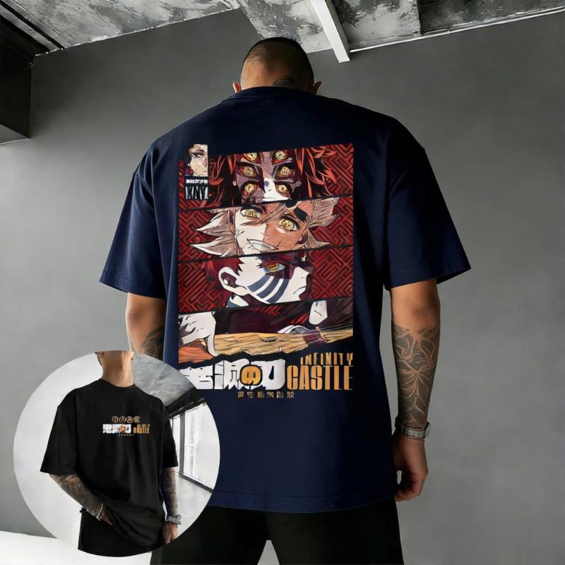 

Kimetsu No Yaiba Anime T Shirt Men Women 2026 Summer Cotton Short Sleeve Tops Demon Slayer Printed Graphic Tee Casual Streetwear S