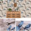 Black and White Flower Peeling Wallpaper Flower Detachable Self-adhesive Contact Wallpaper Flower Bird Wall Decoration Wallpaper