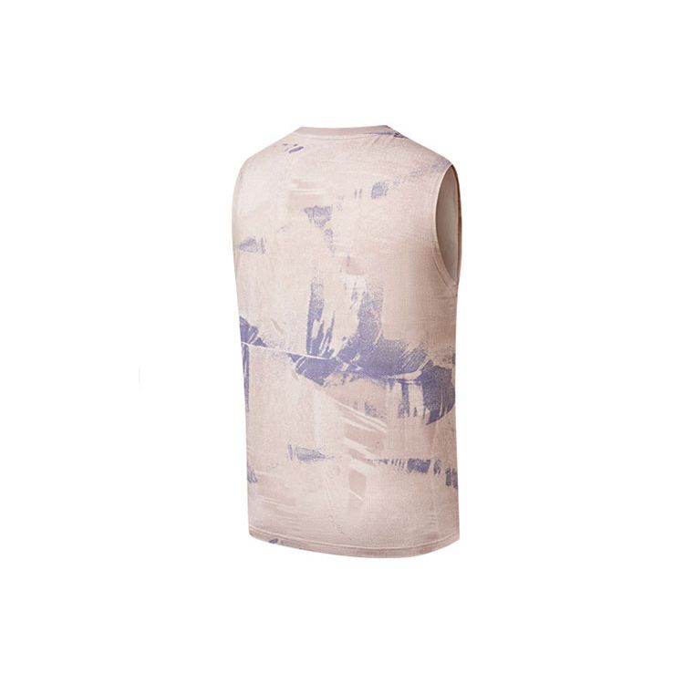 Saucony Tie-Dye Print Crew Neck Sleeveless T-Shirt Men tops Blue Brown SC2239073-2