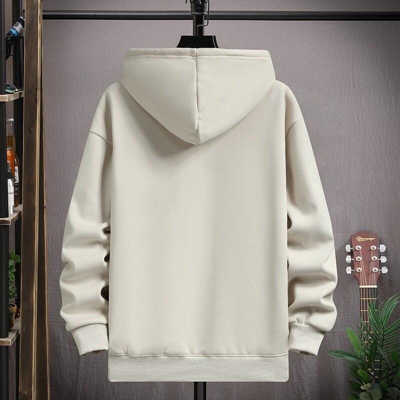 Spring New Hooded Sweatshirt for Men and Women Middle School Students Trendy Long-sleeved Base Top Teenager Fashion Jacket