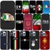 Italie Drapeau Italia Housse Souple en Silicone pour Apple iPhone 15 14 Plus 13 12 Mini Pro Max XR + 13Pro 14+ 15+ Coque de Téléphone