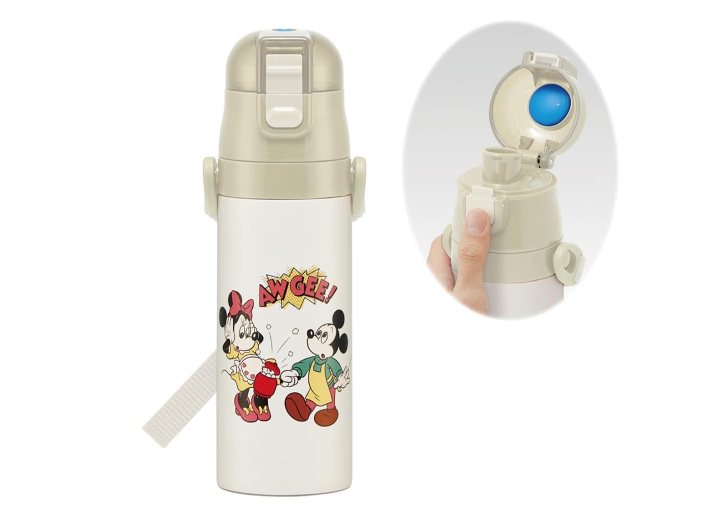 

Skater Disney Mickey Mouse Friends Cooking Water Bottle 470ml Direct Drink Stainless Steel Sports Bottle for Children & SDC4-A