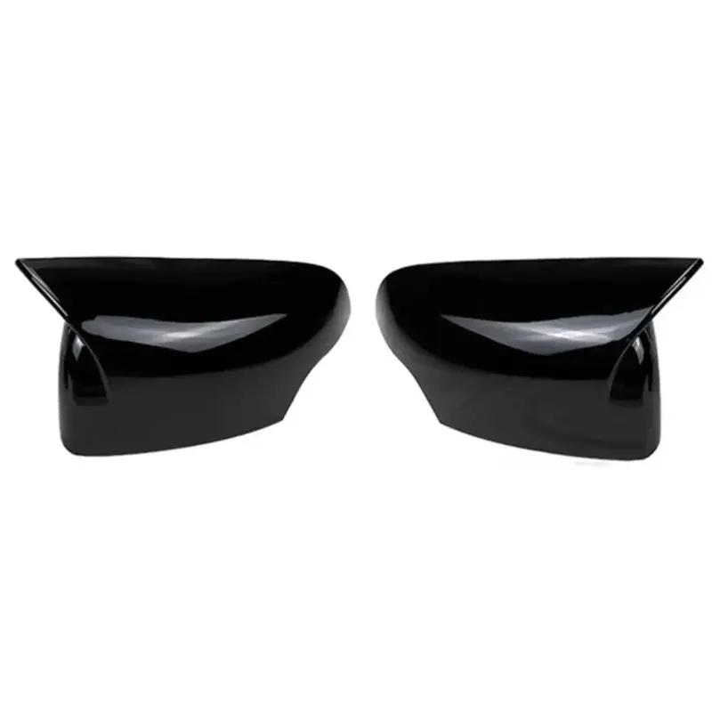 For Ford Ranger T6 Raptor Wildtrak 2012- ABS Car Rearview Side Mirror Cover Wing Cap Exterior Door Trim Adhesive Sticker