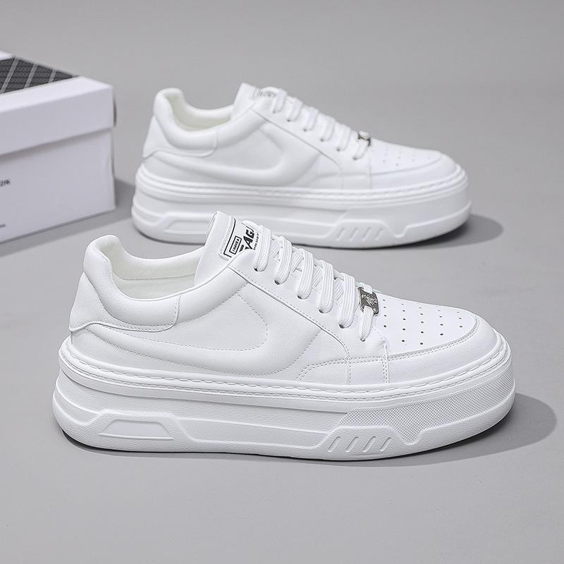 

Мужская обувь Air Force One European Station новые туфли-муффины на толстой подошве со шнуровкой мужские спортивные туфли для отдыха белые туфли 43 белый