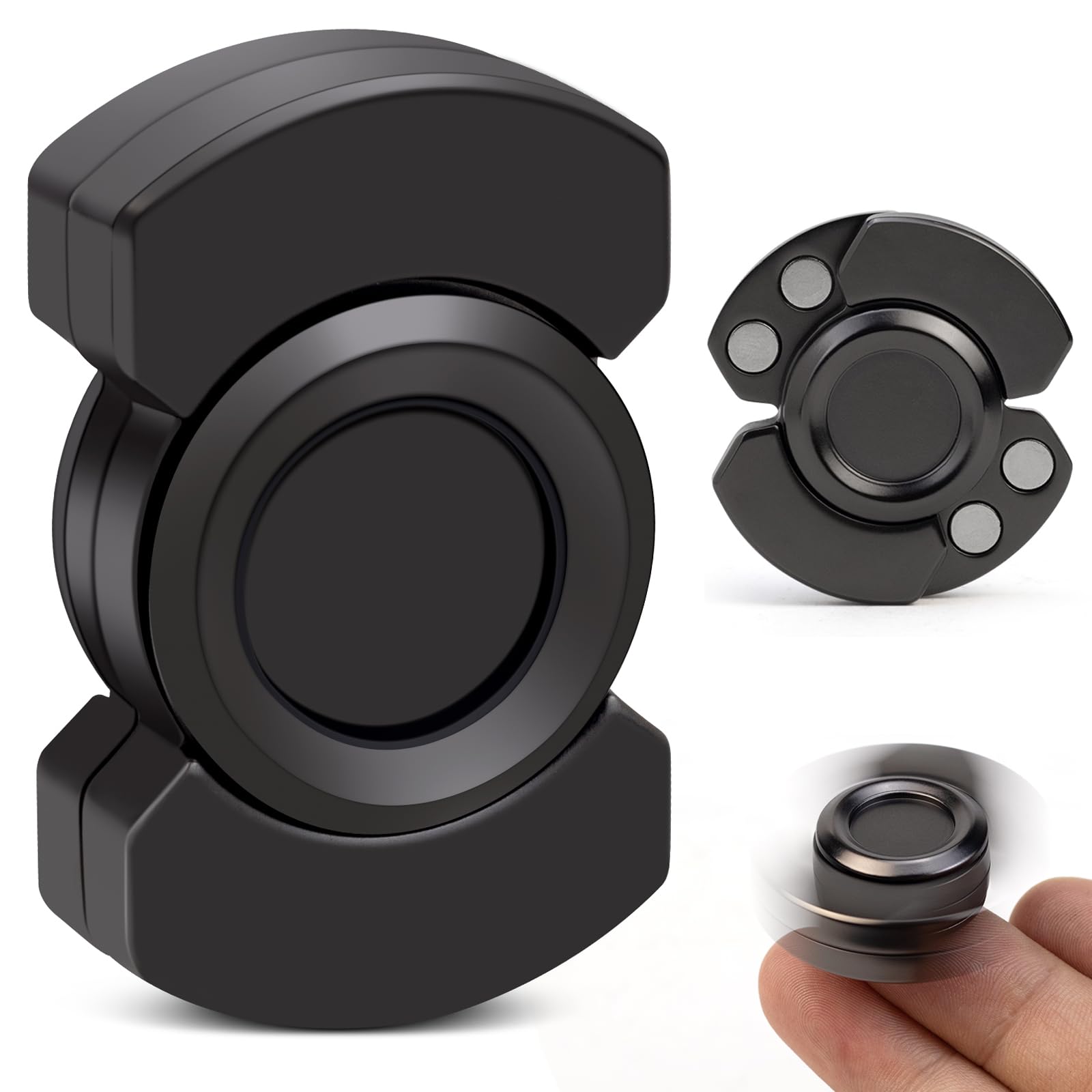 

Easter Basket Stuffer, 3-in-1 Fidget Toys Adults kids: Spinner, Slider & Clicker – Magnetic Stainless Steel Bearing for Super-Stable Rotation чёрный