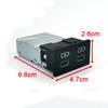 Car Charger Interface Socket Dual Type-C Quick Charger Adapter Fit For Toyota Sienna Camry Corolla RAV4 Land Cruiser 2018-