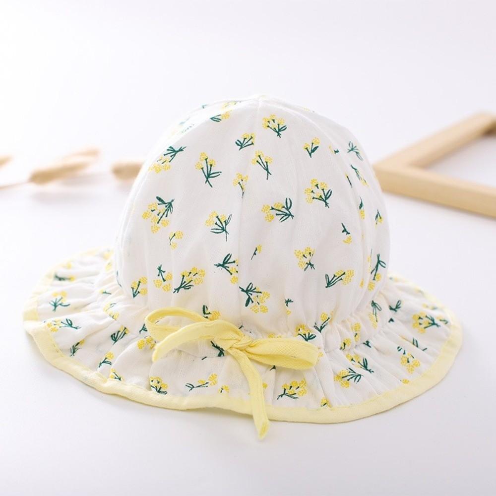 Drawstring Visors Baby Hat Lovely Bow Children Hat Cute Infant Hat  Girl