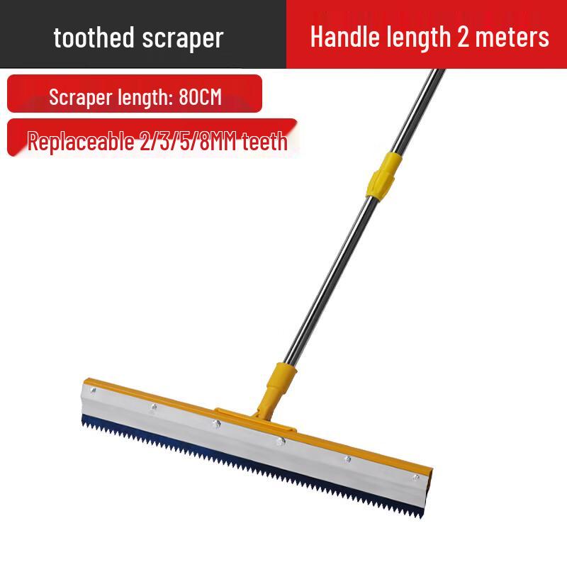 Deqier Self-Leveling Toothed Scraper
