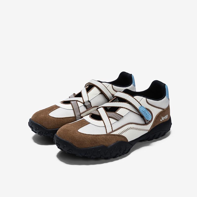 Jeep Nischen-Design Damen Mary Jane Wanderschuhe 2025 - Dicksohlige, niedrig geschnittene Outdoor-Sneaker