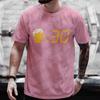Men T Shirt Funny Beer Clock Graphic Y2k Clothes Plus Size Tees Beer Lover Drinking Party Streetwear Summer Short Sleeve Tees