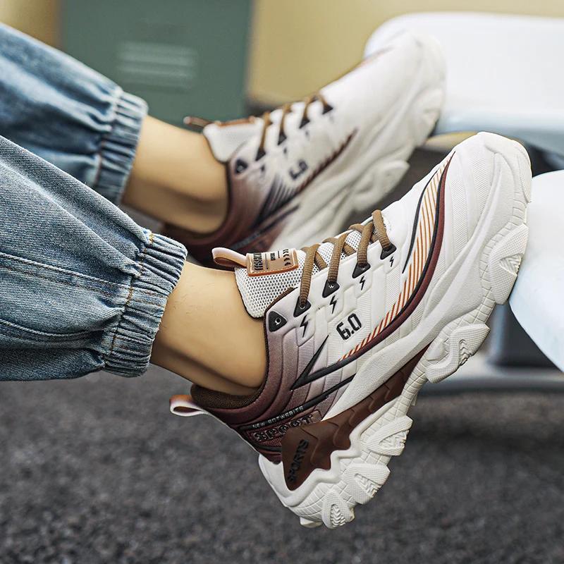 Fashion Platform Sports Shoes Casual Sneaker Sports and Leisure Loafers Non-slip Shoes for Men Ventilate Wear-resistant Fashion New