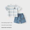 David Bella Boys' Striped Cotton T-Shirt