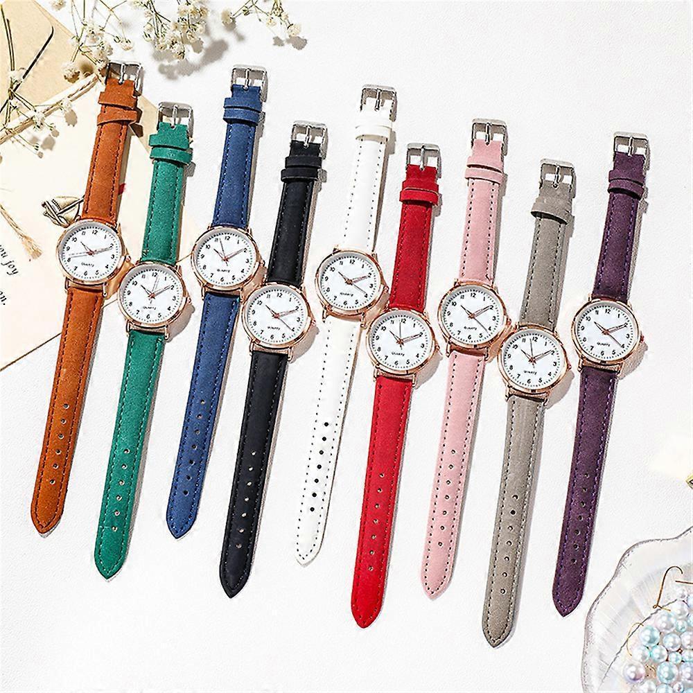 Relojes de Mujer para Mujer Pequeño de Cuarzo Analógico de Pulsera Casual de Cuero