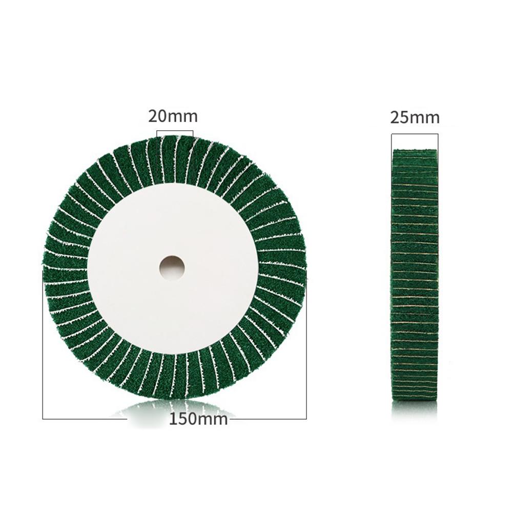 6inch Non-woven Flap Scouring Pad Grinding Wheel Polishing Disc Nylon Abrasive Household Power Manual Tool Accessories