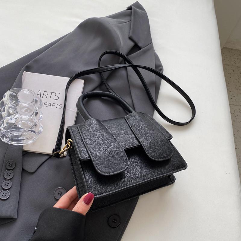 

Trendy 2023 Summer Shoulder Bag For Women Fashionable Vintage Crossbody Handbag Medium Pu Leather Black Green Orange Pink Black