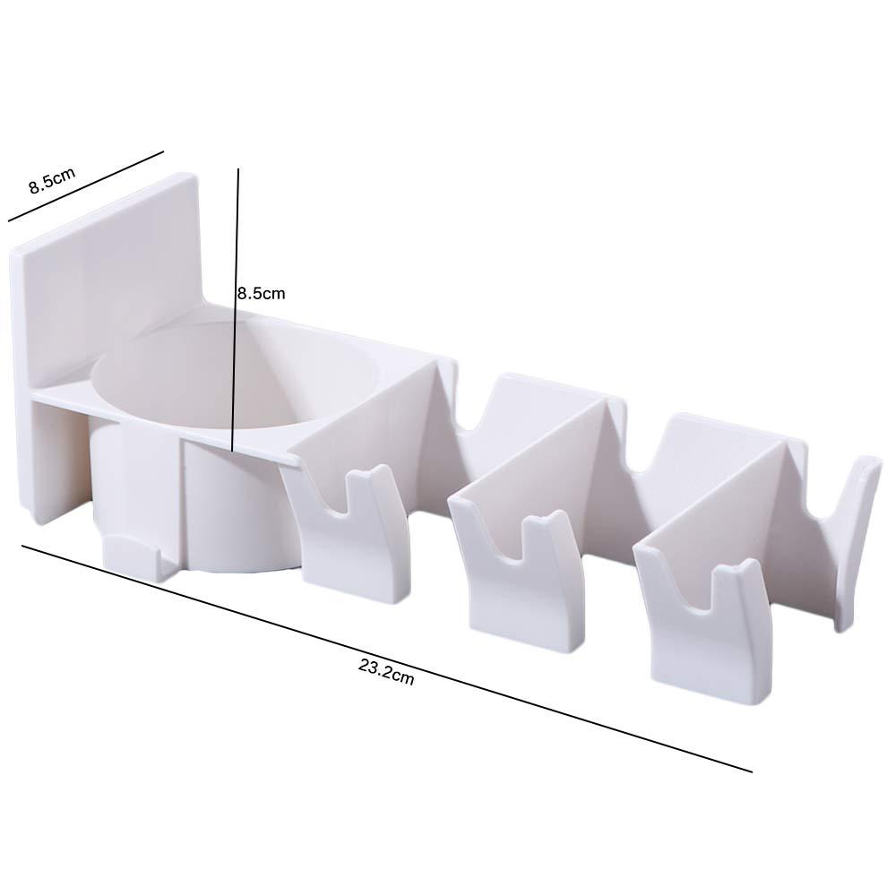 3-Slots Badminton Racket Holder Wall Mounted Ball Storage Rack Tennis Racket Hanger School