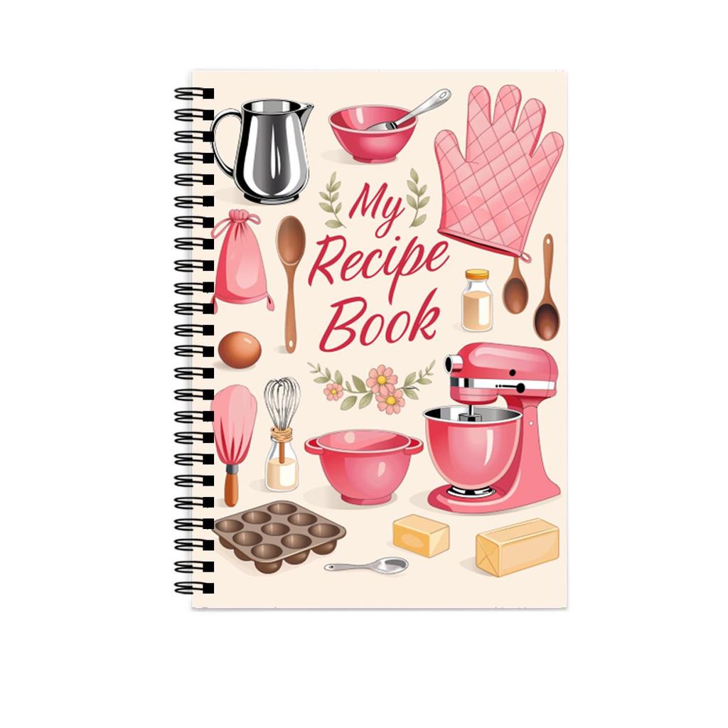 Cross-Border A5 Spiral Recipe Notebook: Kitchen Cooking Log Book & Recipe Notes