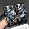 Aircraft Helicopter Formation Soft Phone Case For Xiaomi Redmi Note 14 15 Pro Plus 13 12 11S 11T 5G 10 9S 9 Plating Anti-Fall Fu