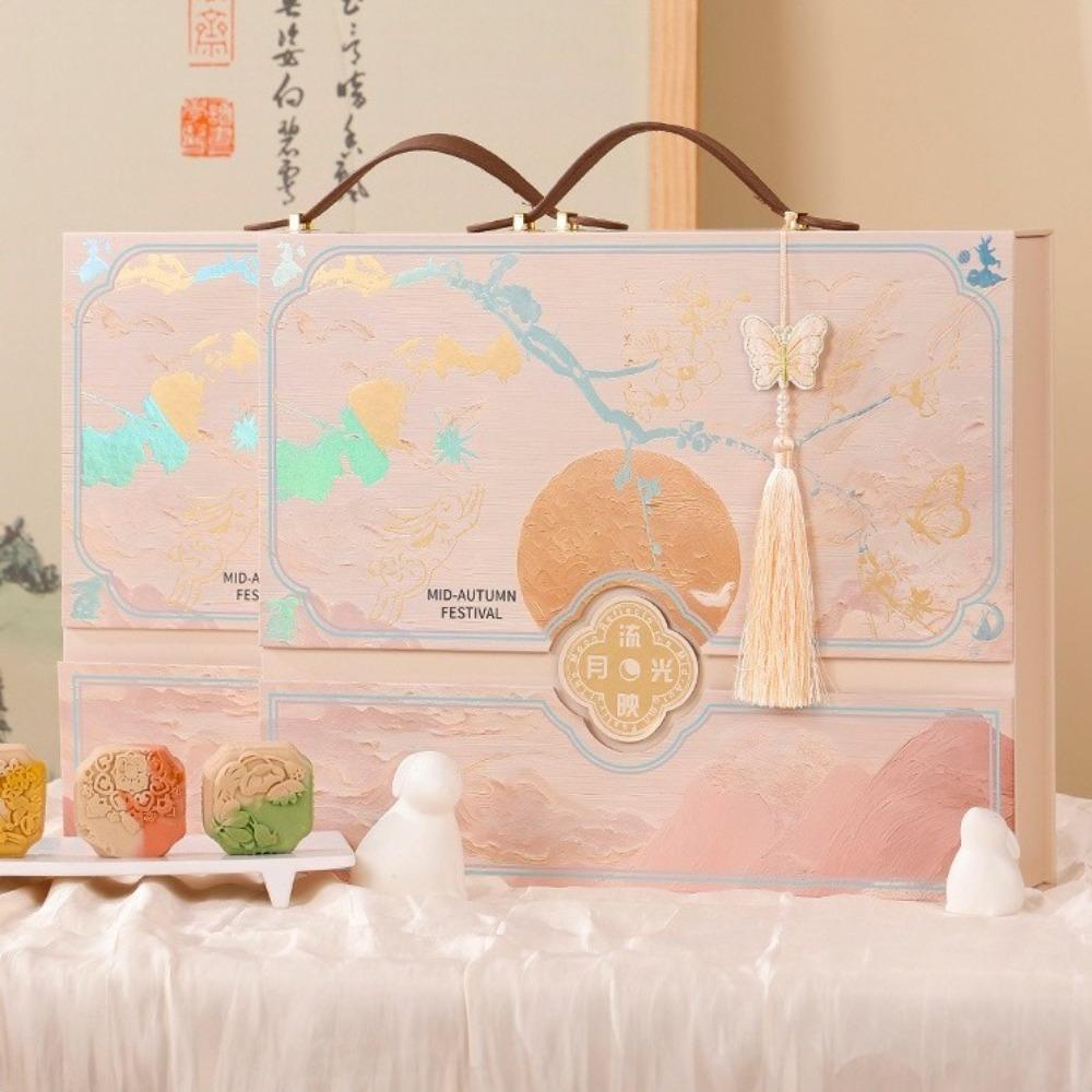 High Grade Mid-Autumn Gift Box Chinese Style Egg Yolk Crisp Packaging Box Moon Cake Box Bakery